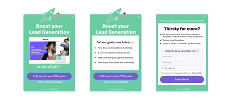 pop up multi-step form examples